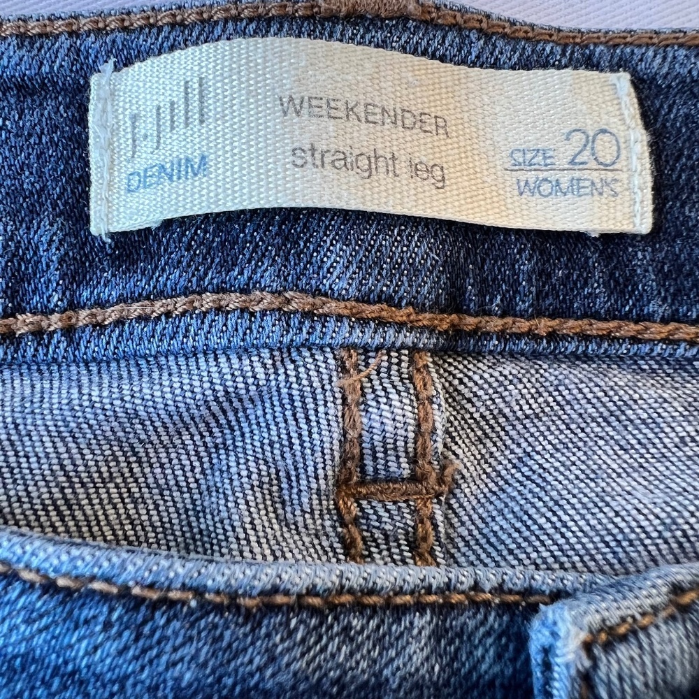 J. Jill Weekender Straight Leg Size 20 Jeans - Picture 8 of 10